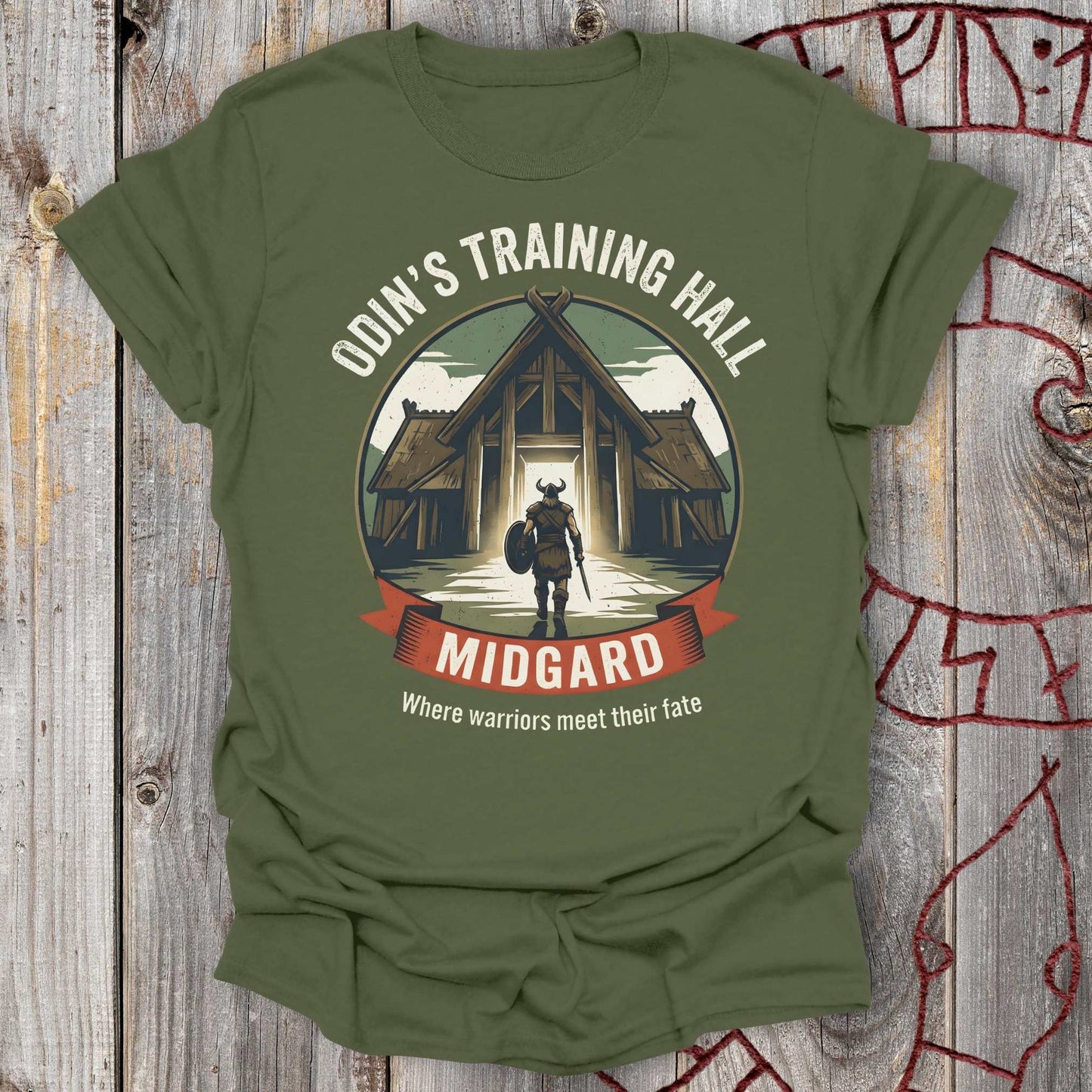 T-Shirt Odins Training Hall - Midgard T-shirt Unisex size S M L XL 2XL