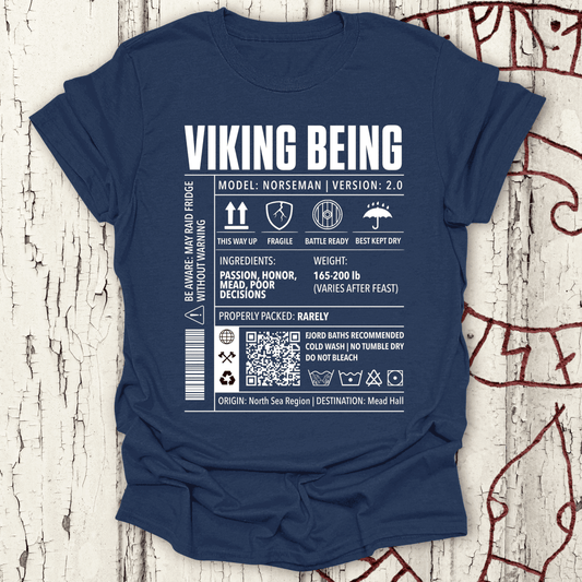 Viking Being, Norseman 2.0 - Cargo Label T-shirt NEW!