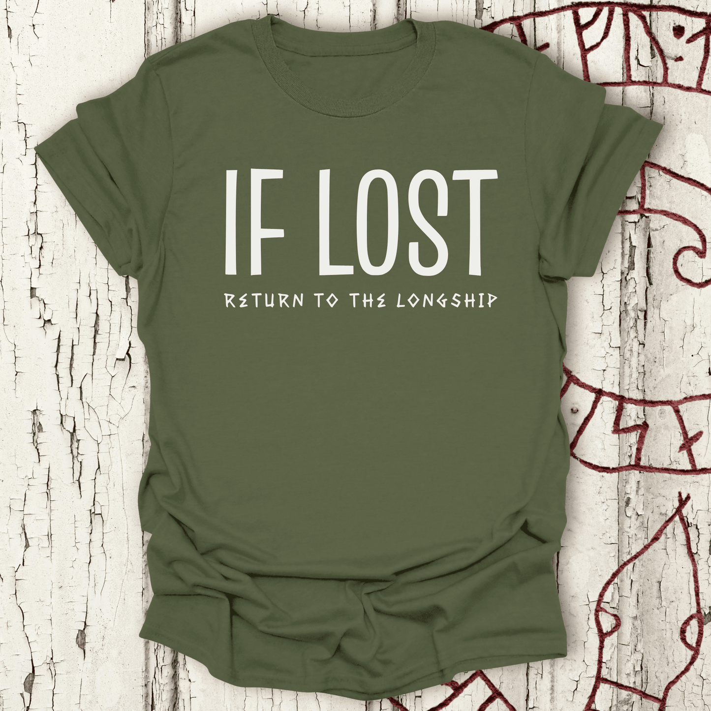 If Lost, Return to the Longship - Funny Viking T-shirt NEW!