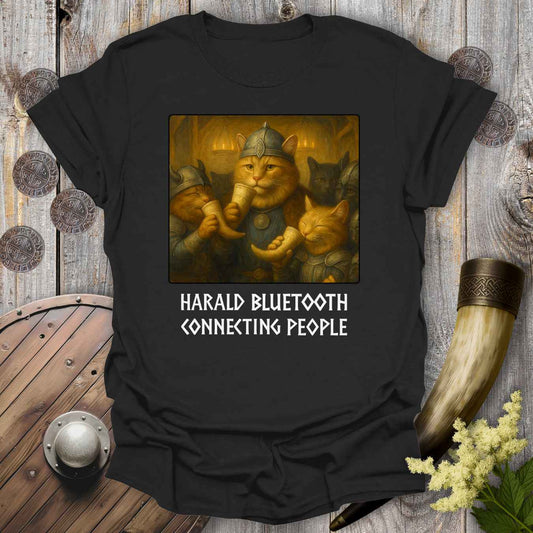 Harald Bluetooth Viking Cat T-Shirt