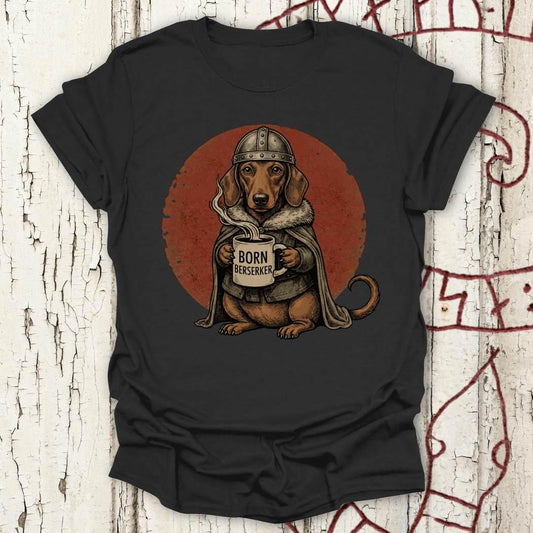 Born Berserker - Viking Dachhund Retro T-shirt NEW!