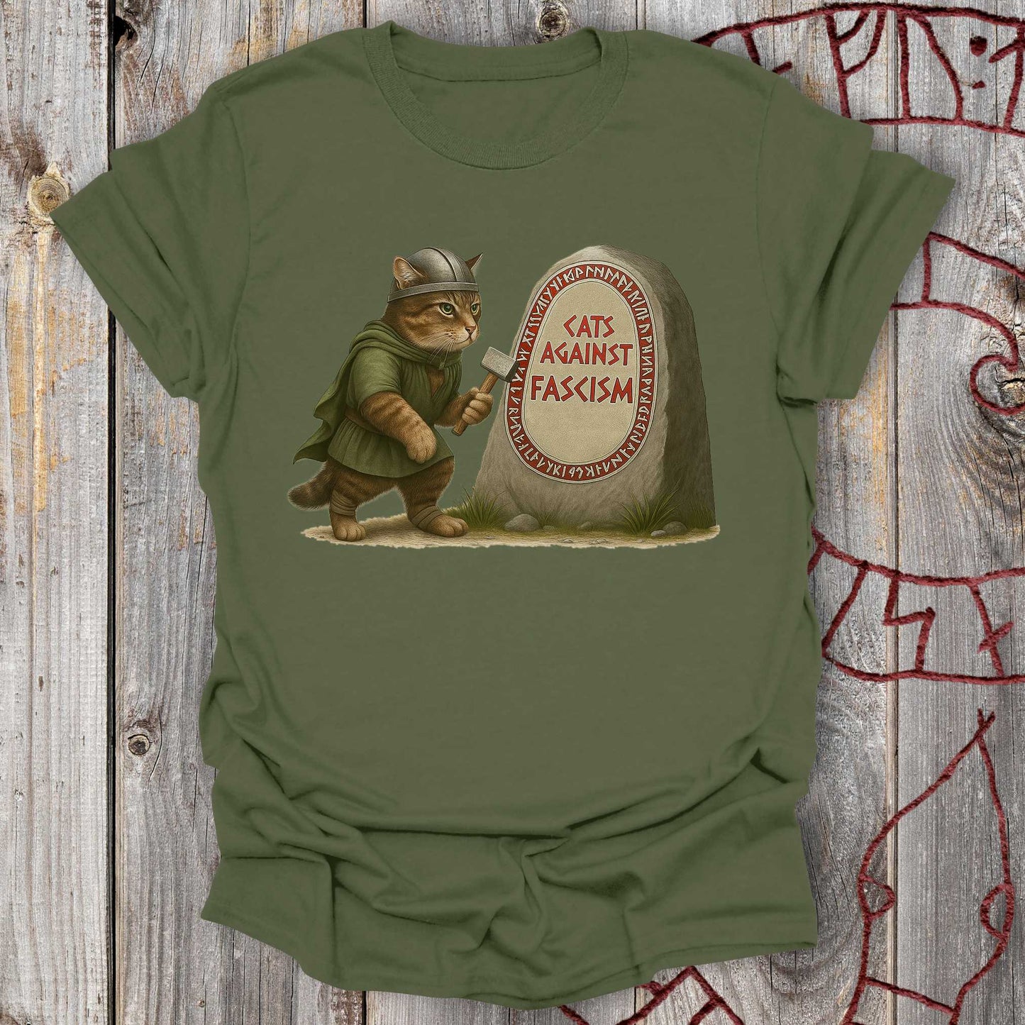 T-Shirt Cats Against Fascism T-Shirt Unisex size S M L XL 2XL