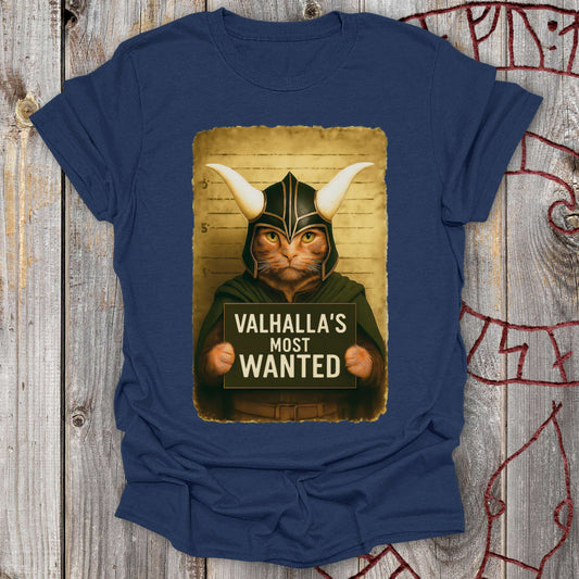 T-Shirt Valhalla's Most Wanted - Cat Loki Mugshot T-Shirt Unisex size S M L XL 2XL