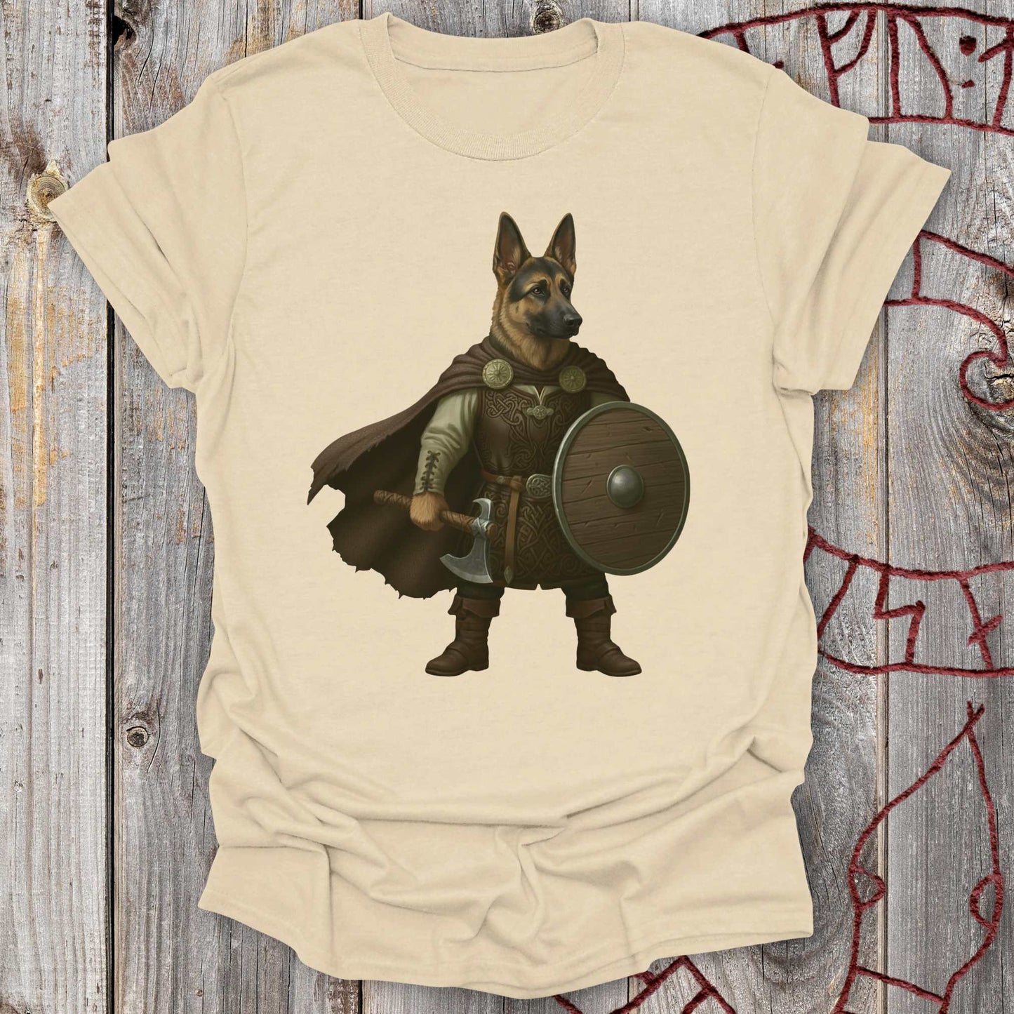 German Shepherd - Norse Hero Dog T-Shirt