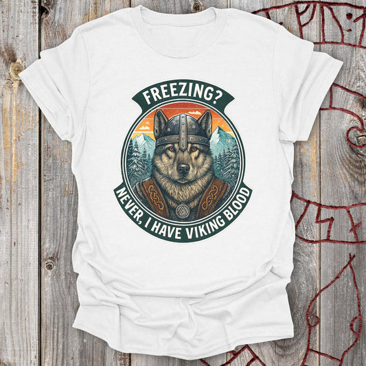 I Have Viking Blood - Norwegian Elkhound Viking T-Shirt