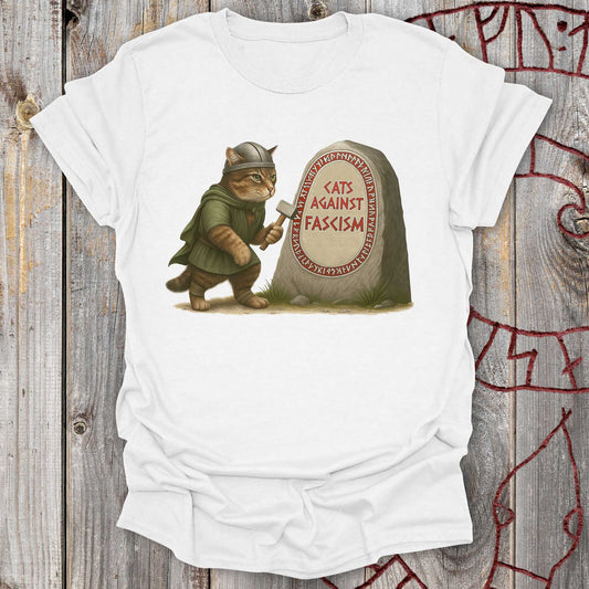 T-Shirt Cats Against Fascism T-Shirt Unisex size S M L XL 2XL