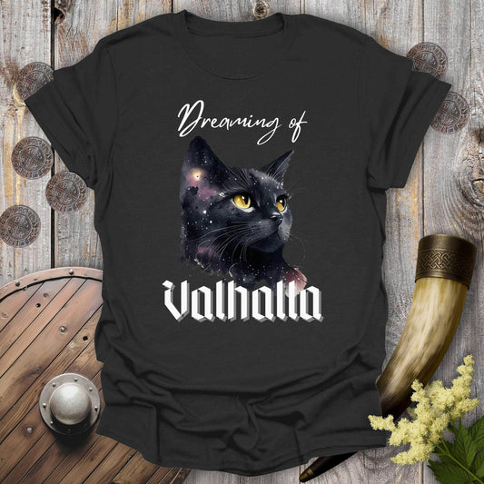 T-Shirt Black / S Dreaming of Valhalla Celestial Cat T-Shirt