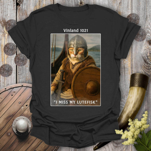 T-Shirt Black / S I Miss My Lutefisk Viking Explorer T-Shirt