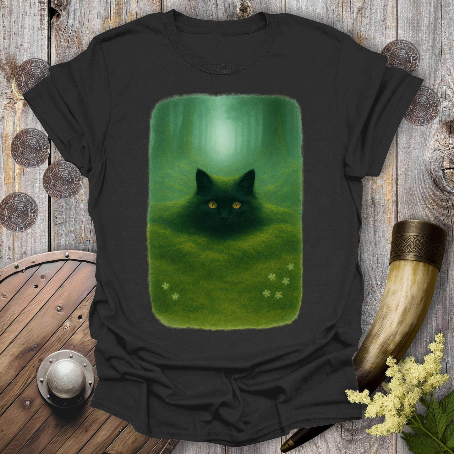 T-Shirt Black / S The Forest Spirit’s Cat T-shirt
