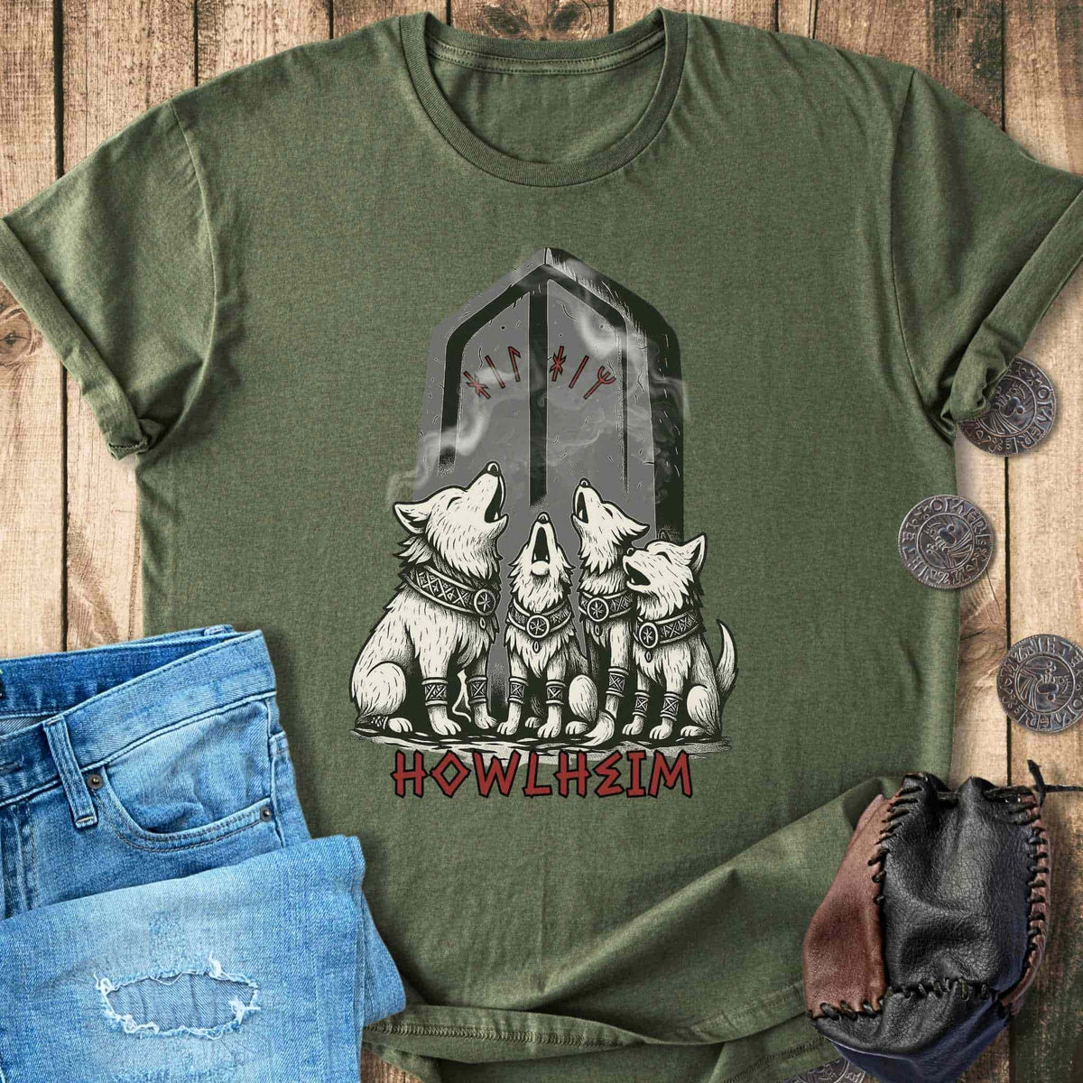 T-Shirt Howlheim Viking Guard Dogs T-shirt Unisex Sizes S-2XL Funny Shirt Gift