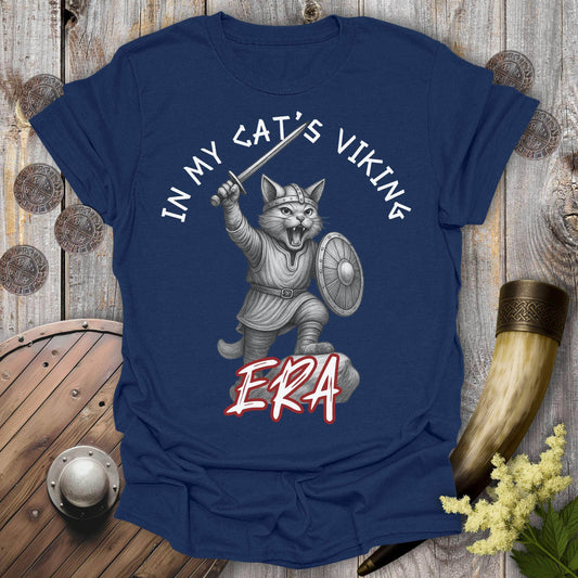 T-Shirt Navy / S In My Cat’s Viking Era T-Shirt