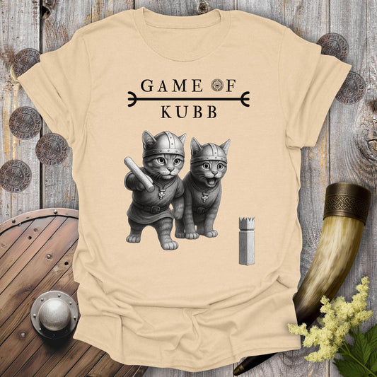 T-Shirt Sand / S A Game of Kubb Viking Cat T-shirt