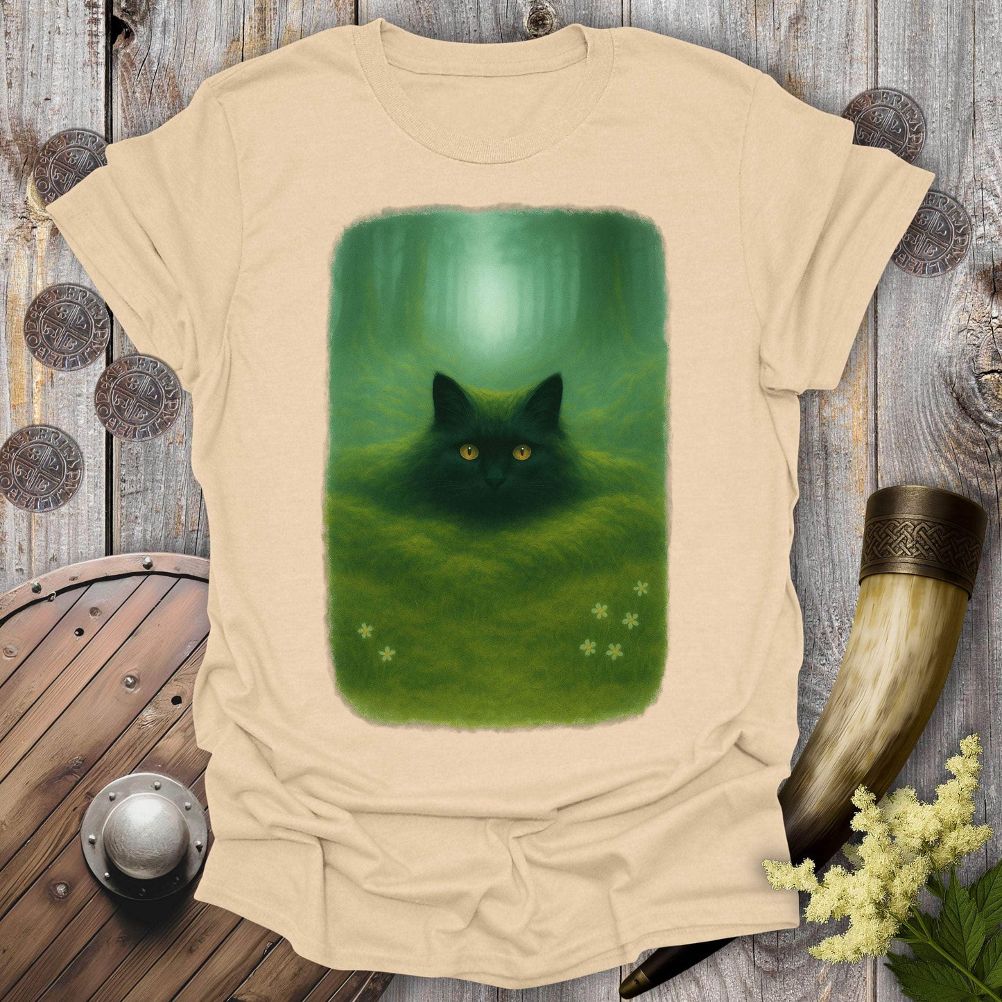 T-Shirt Sand / S The Forest Spirit’s Cat T-shirt