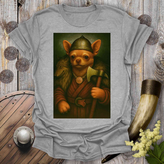 T-Shirt Sport Grey / S Chihuahua Viking Portrait T-Shirt