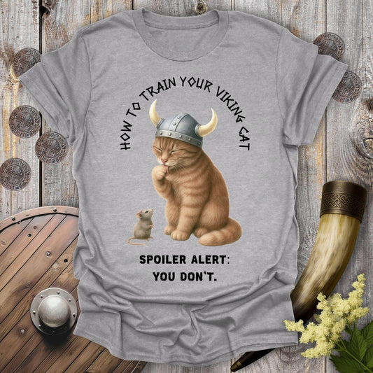 T-Shirt Sport Grey / S How to Train Your Viking Cat T-Shirt
