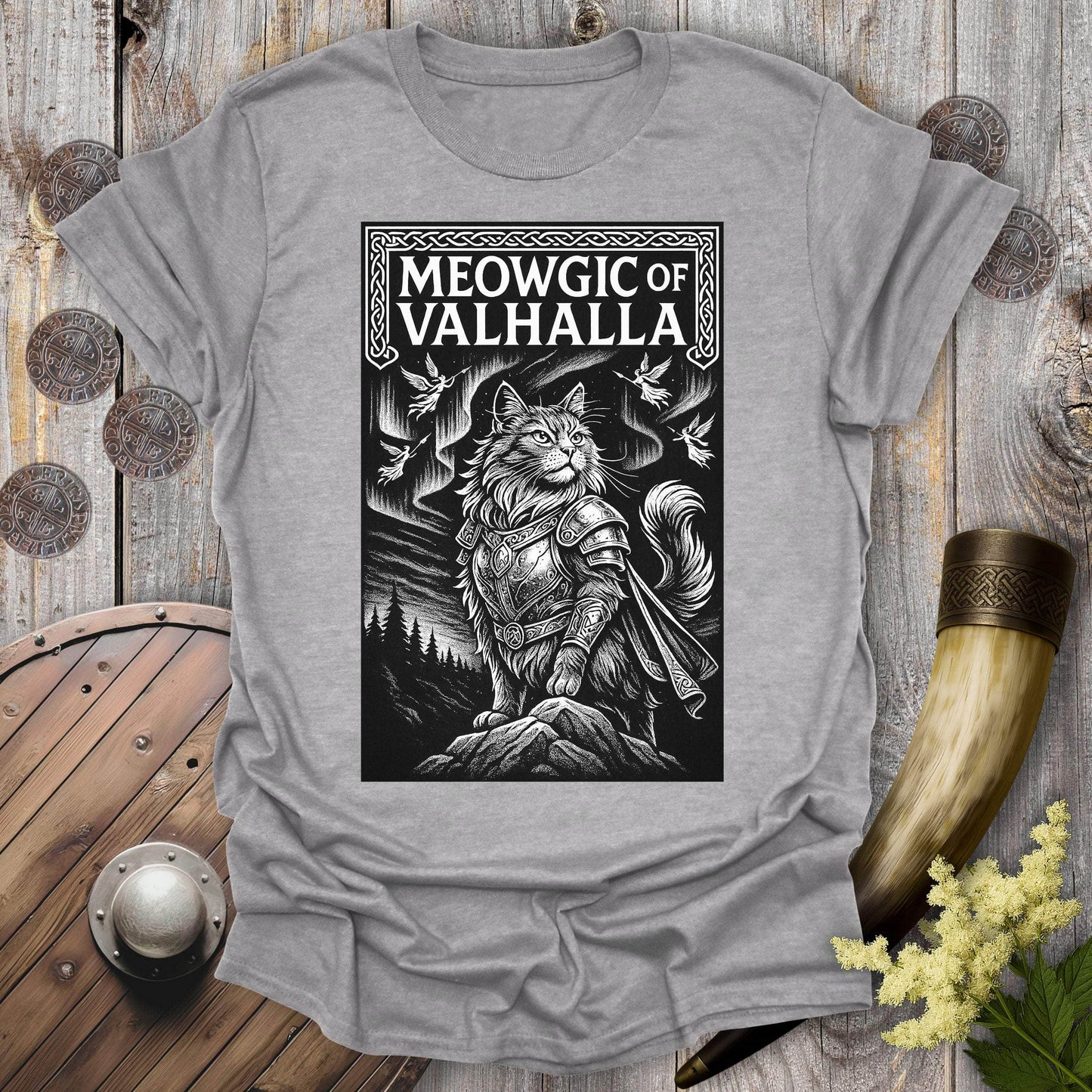 T-Shirt Sport Grey / S Meowgick of Valhalla T-shirt