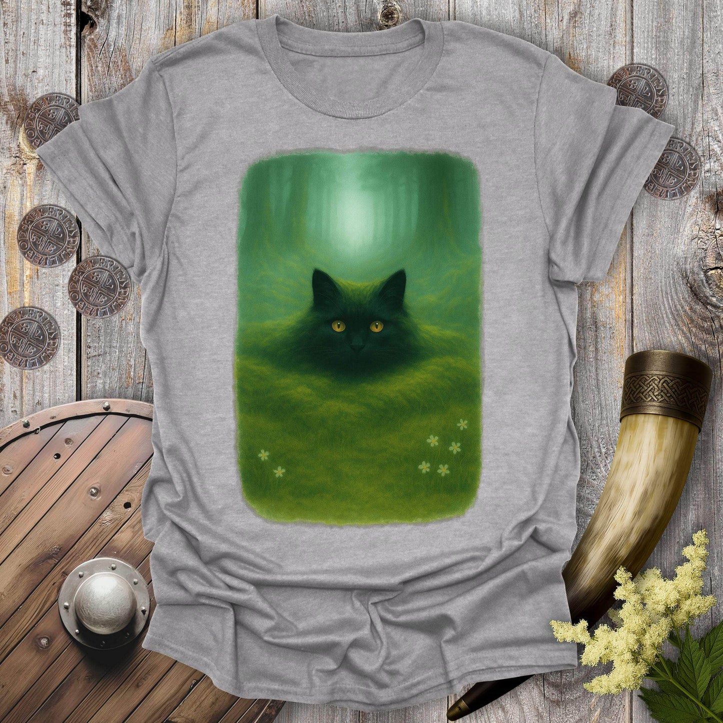 T-Shirt Sport Grey / S The Forest Spirit’s Cat T-shirt