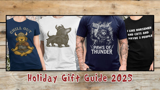 Holiday Gift Guide Funny Viking Pet Shirts Graphic Shirts Christmas Gifts and Stocking Stuffers For a Legendary Look