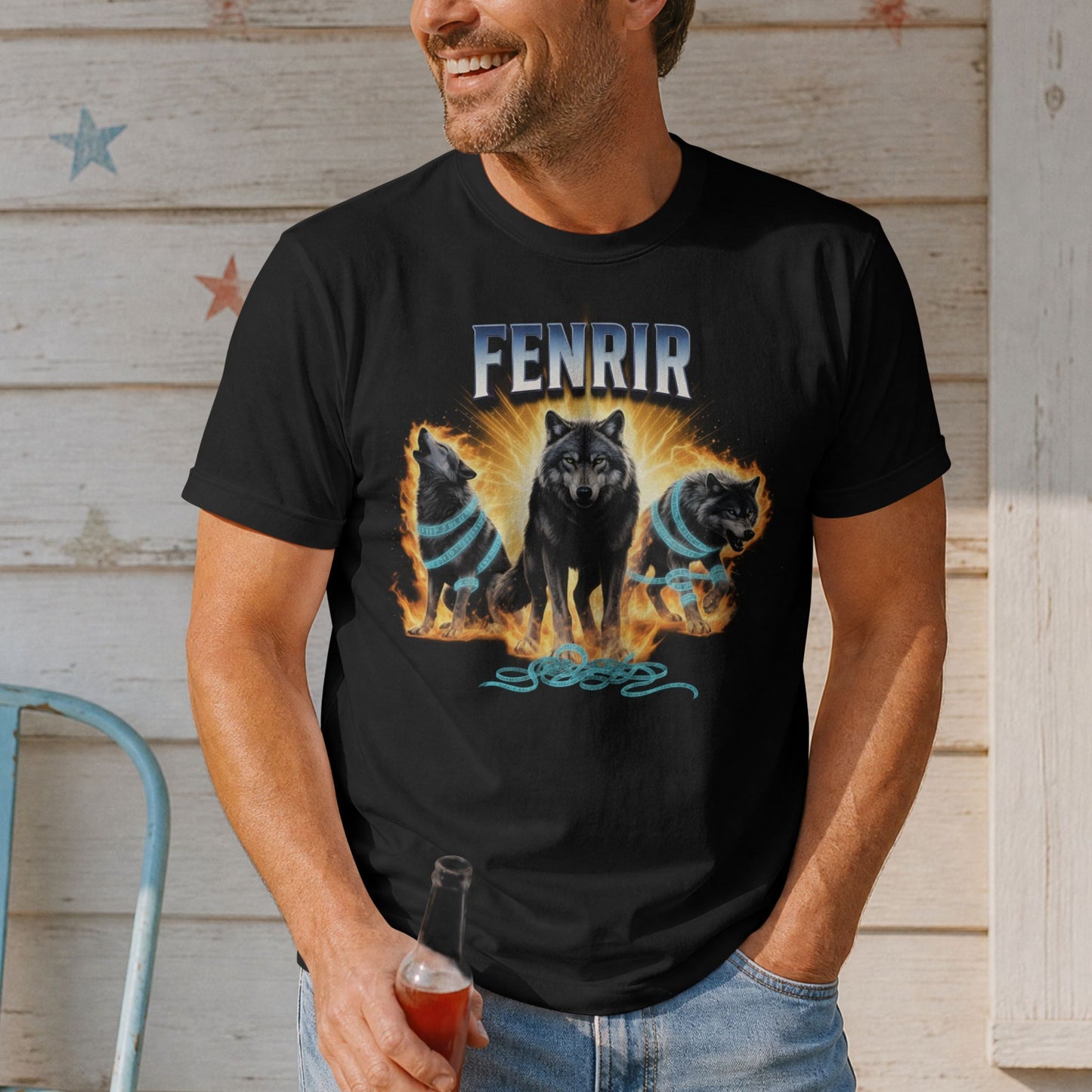 Fenrir Bootleg Shirt- Funny Norse Mythology T-shirt NEW!