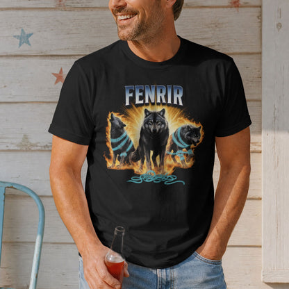 Fenrir Bootleg Shirt- Funny Norse Mythology T-shirt NEW!