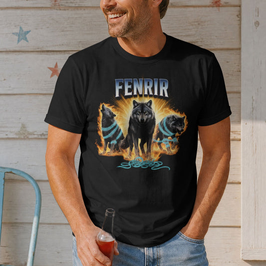 Fenrir Bootleg Shirt- Funny Norse Mythology T-shirt NEW!