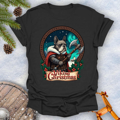 Viking Christmas Bulldog Warrior T-Shirt