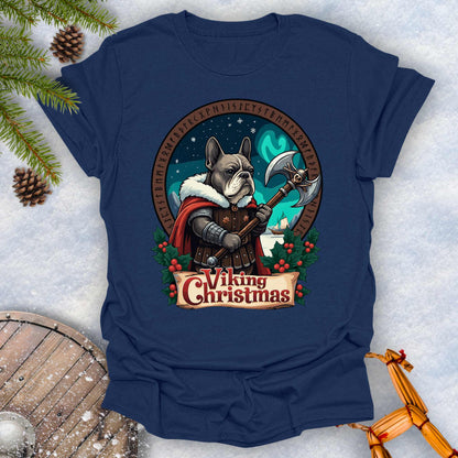 Viking Christmas Bulldog Warrior T-Shirt