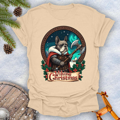 Viking Christmas Bulldog Warrior T-Shirt