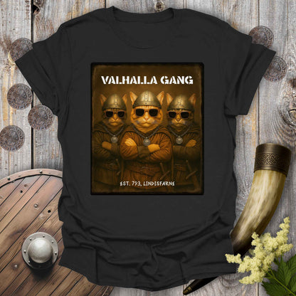 Valhalla Gang Viking Katt T-shirt