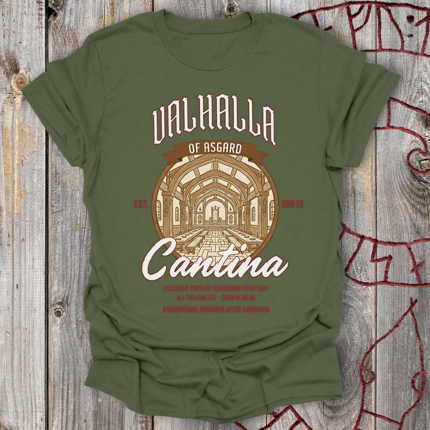 T-Shirt Valhalla Cantina - Funny Ad T-Shirt Unisex size S M L XL 2XL