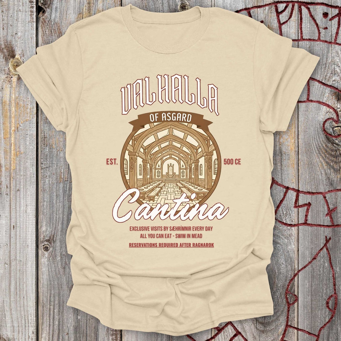 T-Shirt Valhalla Cantina - Funny Ad T-Shirt Unisex size S M L XL 2XL