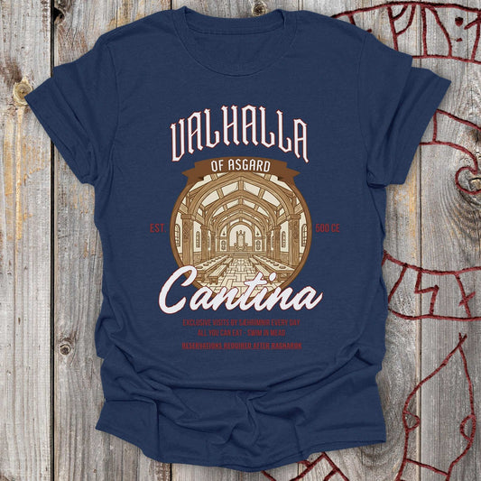 Valhalla Cantina - Funny Ad T-Shirt