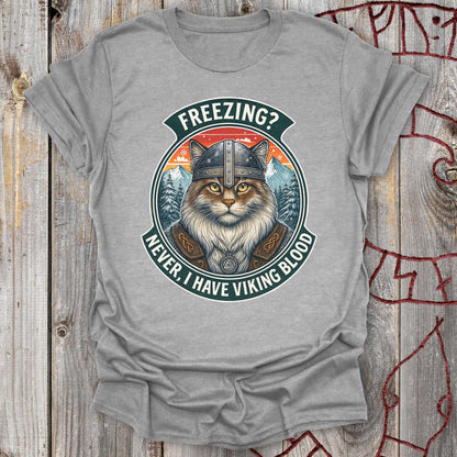 T-Shirt I Have Viking Blood - Norwegian Forest Cat T-Shirt Unisex size S M L XL 2XL