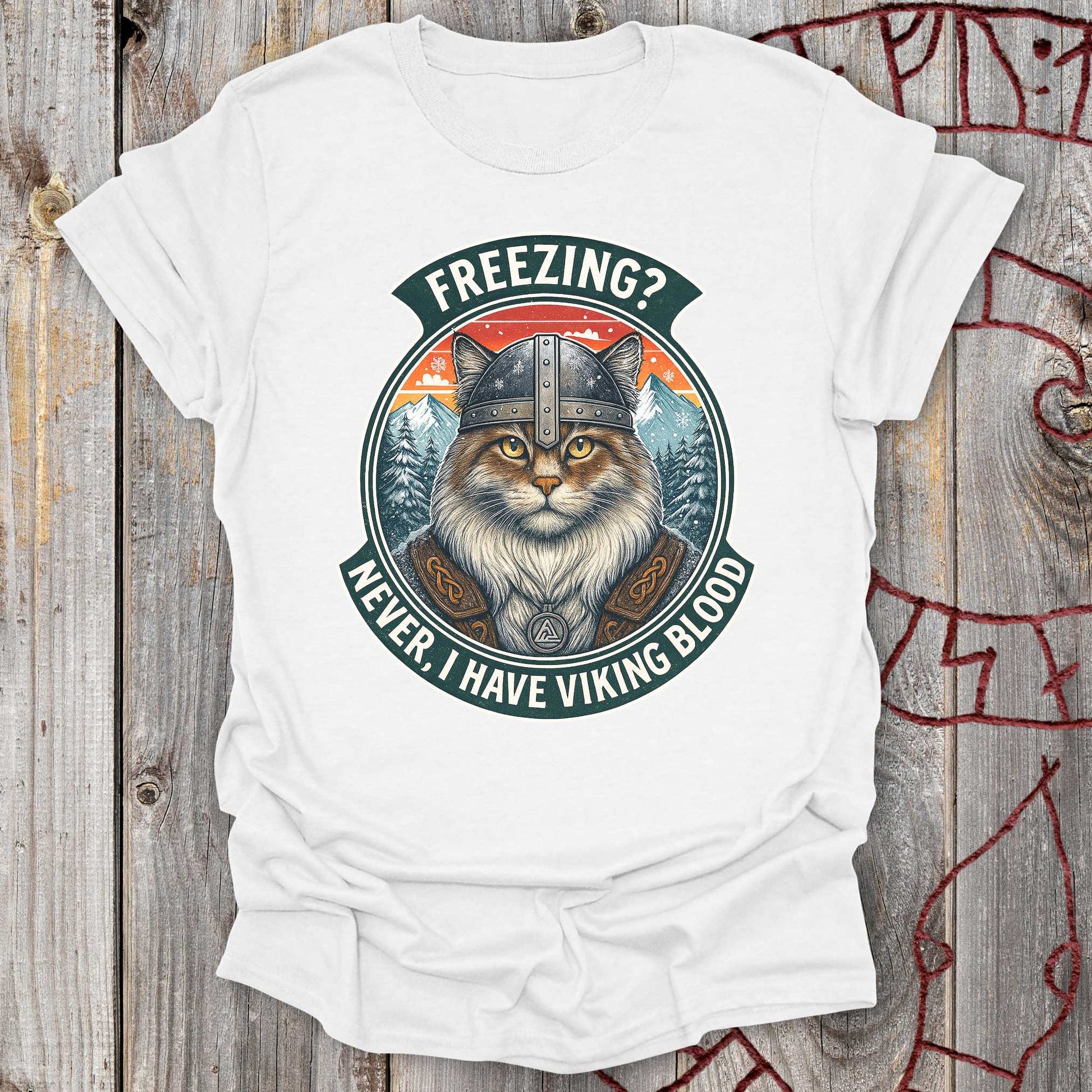 T-Shirt I Have Viking Blood - Norwegian Forest Cat T-Shirt Unisex size S M L XL 2XL