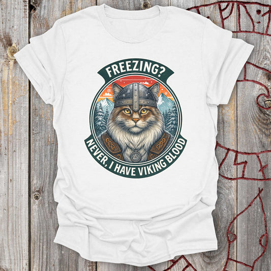 I Have Viking Blood - Norwegian Forest Cat T-Shirt