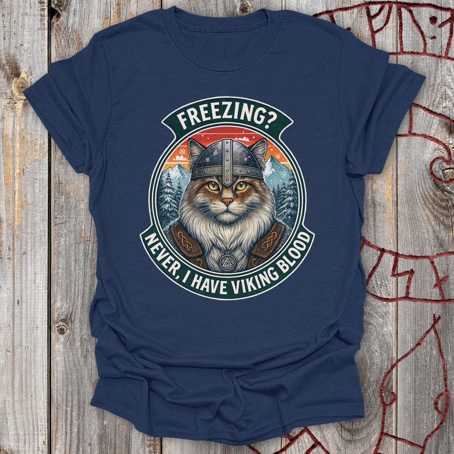 T-Shirt I Have Viking Blood - Norwegian Forest Cat T-Shirt Unisex size S M L XL 2XL