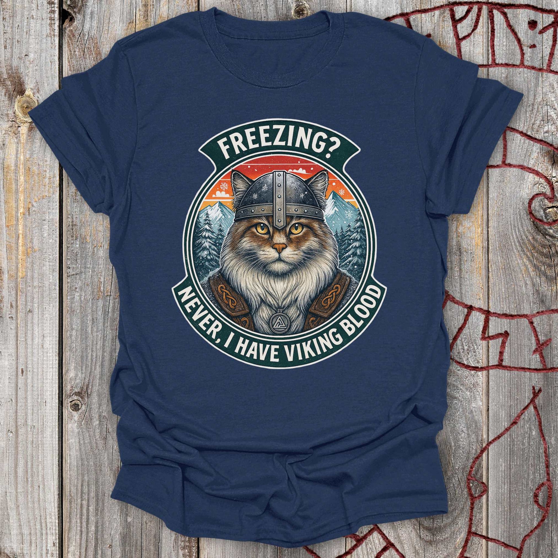 T-Shirt I Have Viking Blood - Norwegian Forest Cat T-Shirt Unisex size S M L XL 2XL