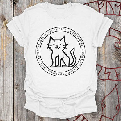 Rune Circle Viking Cat T-Shirt