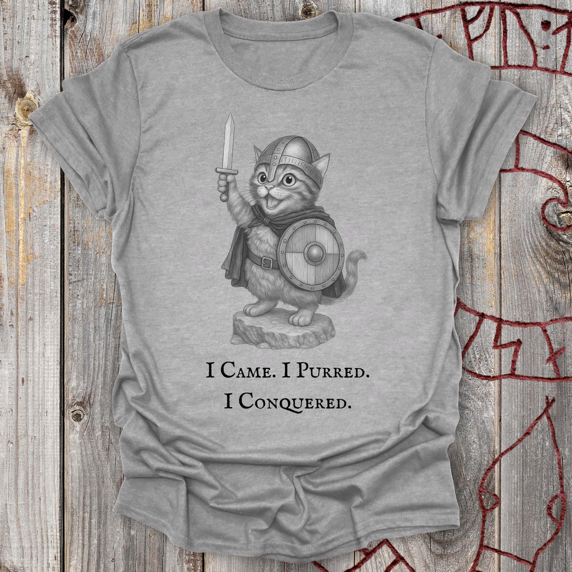 T-Shirt I Came, I Purred, I Conquered - Cat T-shirt Unisex size S M L XL 2XL
