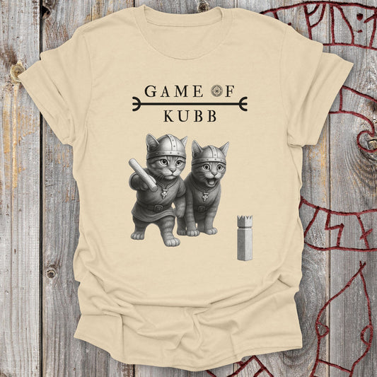 A Game of Kubb Viking Cat T-shirt