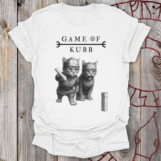 A Game of Kubb Viking Cat T-shirt