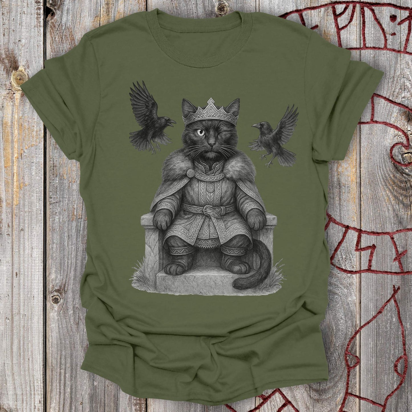 T-Shirt Odin the Cat God T-Shirt Unisex size S M L XL 2XL