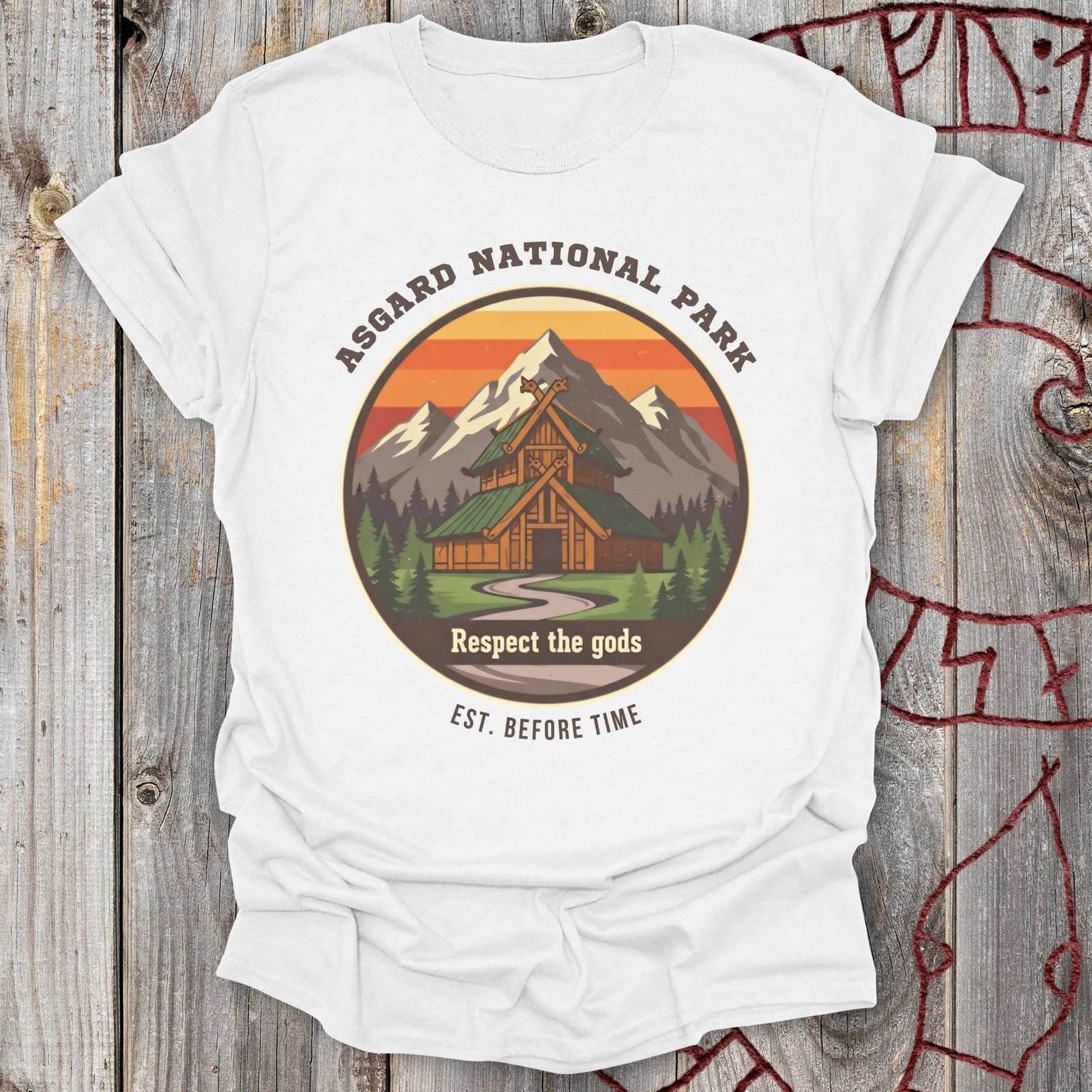 T-Shirt Asgard National Park - Retro Norse Mythology T-shirt Unisex size S M L XL 2XL