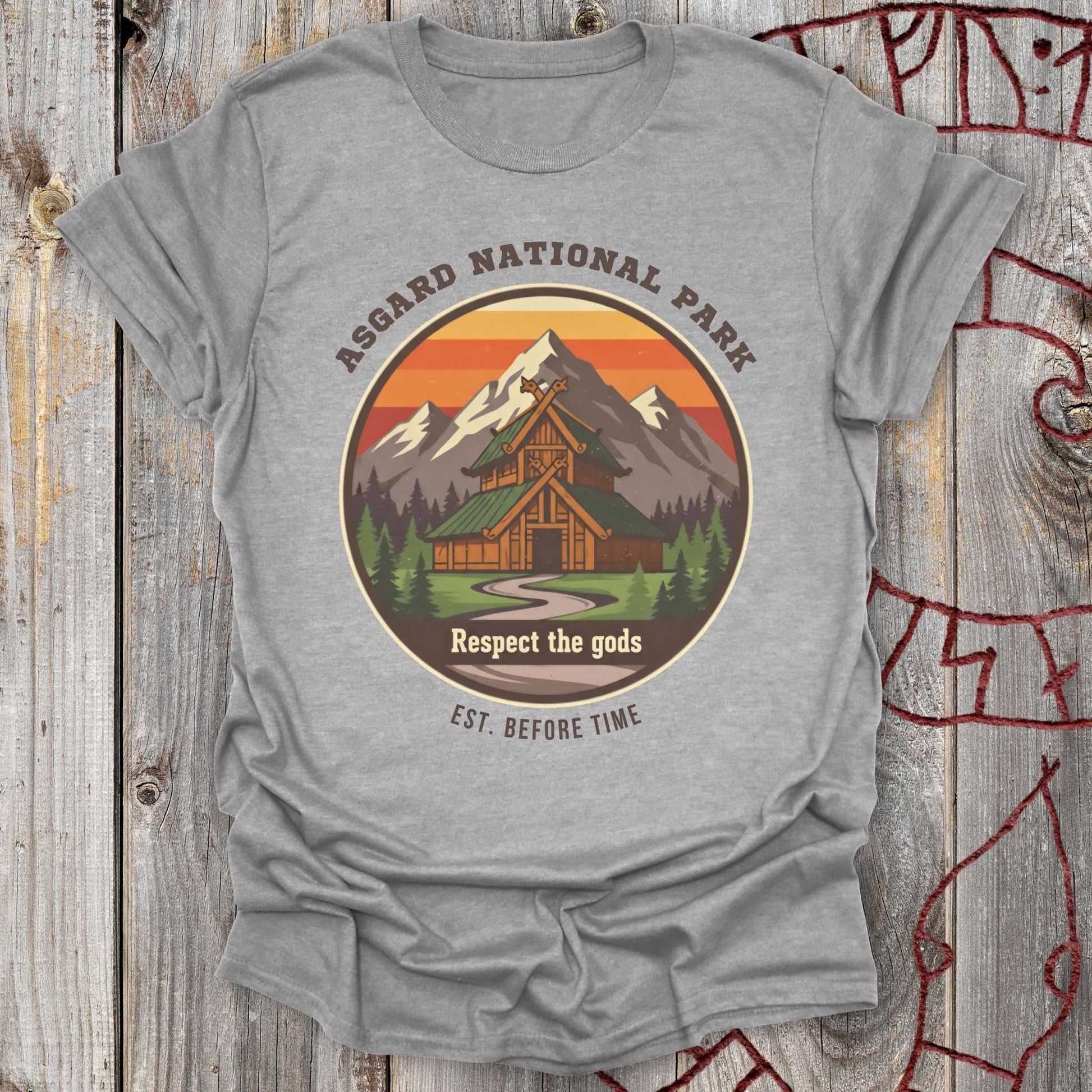 T-Shirt Asgard National Park - Retro Norse Mythology T-shirt Unisex size S M L XL 2XL