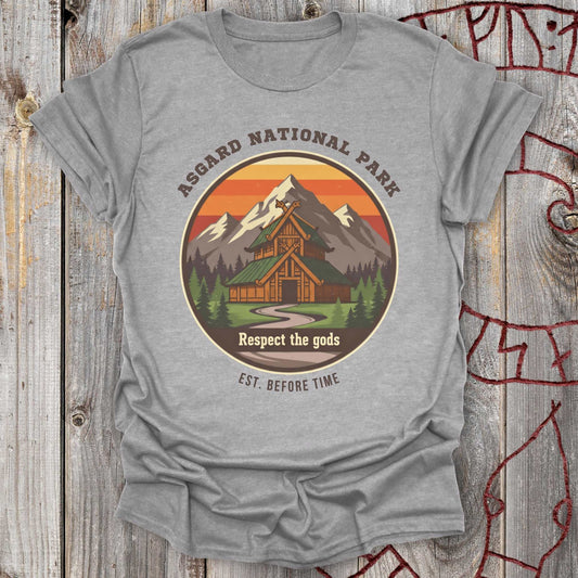 Asgard National Park - Retro Norse Mythology T-shirt