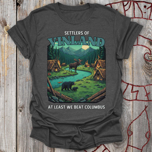 Settlers of Vinland - At Least We Beat Columbus T-shirt NEW!