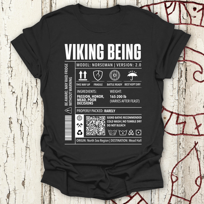 Viking Being, Norseman 2.0 - Cargo Label T-shirt NEW!