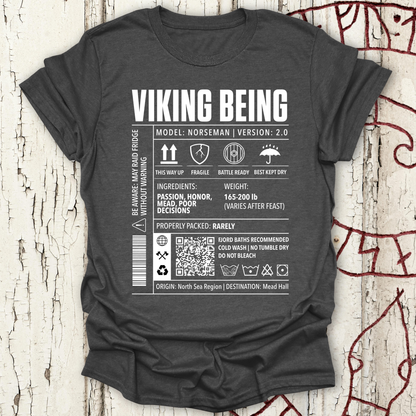 Viking Being, Norseman 2.0 - Cargo Label T-shirt NEW!