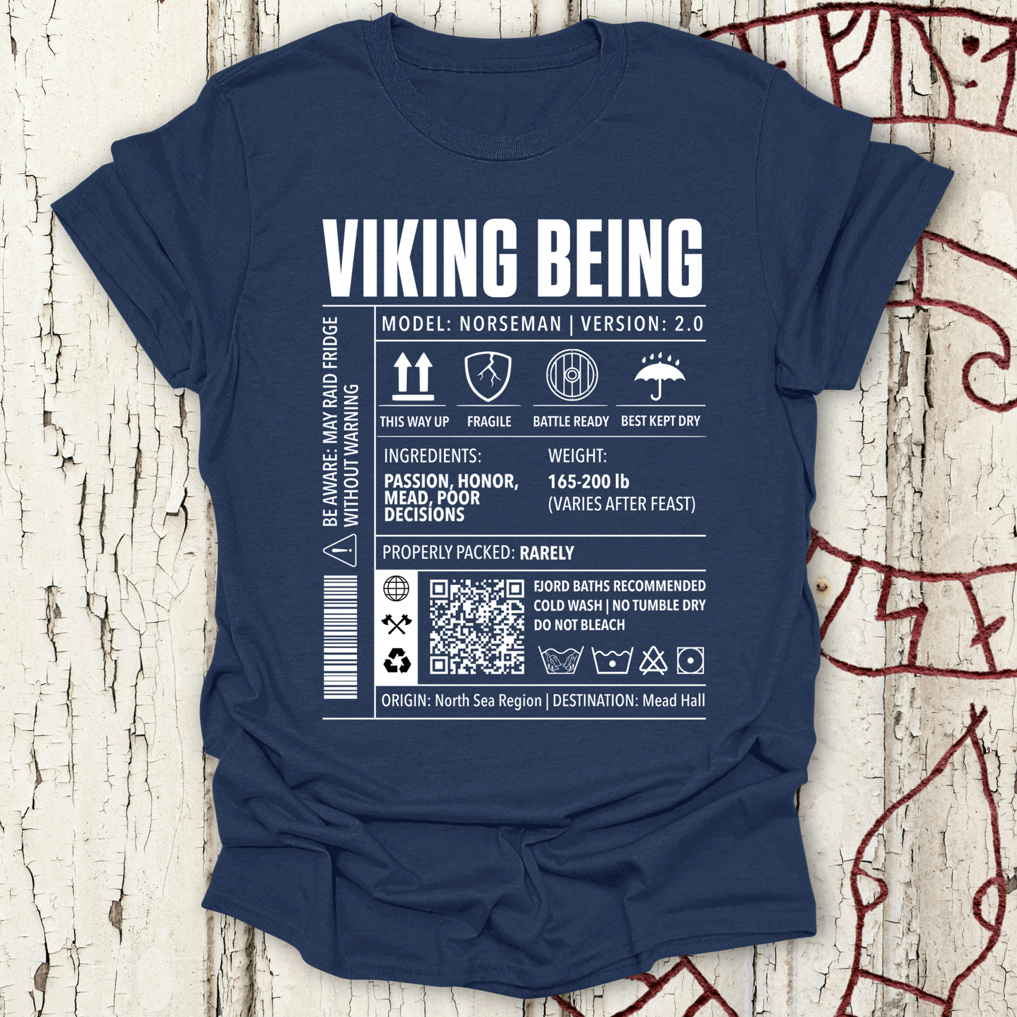 Viking Being, Norseman 2.0 - Cargo Label T-shirt NEW!