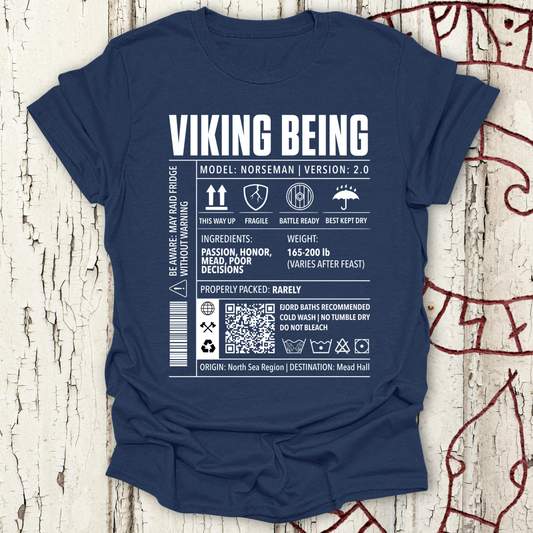 Viking Being, Norseman 2.0 - Cargo Label T-shirt NEW!